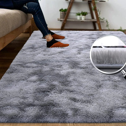 Fluffy, Warm, Plush, Large Area Rug  for Living Room, Bedroom