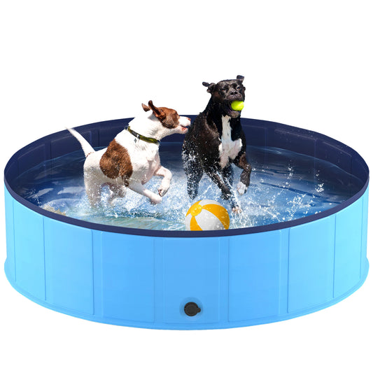 Portable Pet Pool, Foldable, Plastic, Anti-Slip