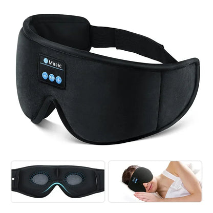 3D Eye Mask, Music Play Sleeping Headphones, Built-in HD Speaker, Bluetooth