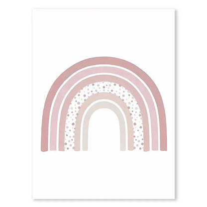 Pink Butterfly Wall Art Nursery, Canvas Prints, Painting, Sun/Rainbow/Daisy/Heart Posters