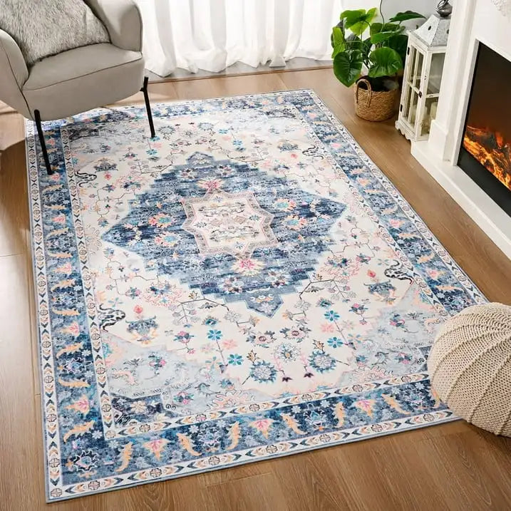 Soft Boho Rug for Living Room, Bedroom, Persian Area Vintage Rugs