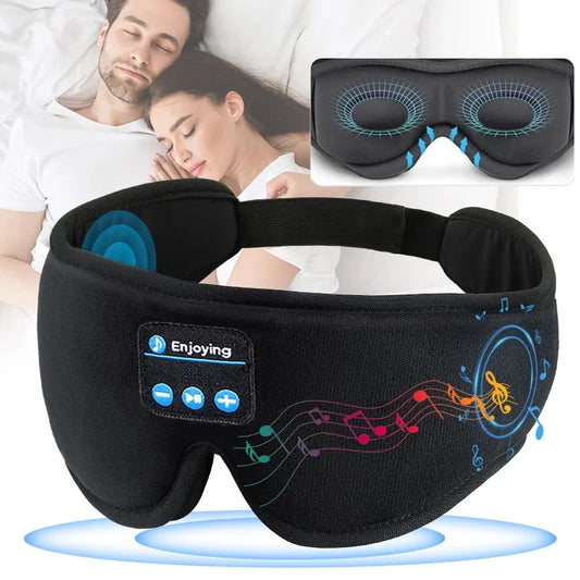 3D Eye Mask, Music Play Sleeping Headphones, Built-in HD Speaker, Bluetooth