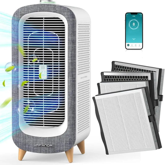 Air Purifier, Large Room 2105ft², True HEPA 13 Filter, Activated Carbon Quiet Odor Eliminator, Allergens Removal